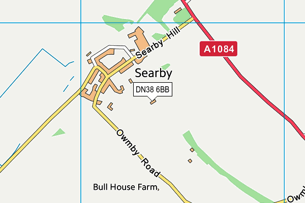 DN38 6BB map - OS VectorMap District (Ordnance Survey)