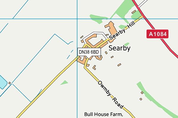 DN38 6BD map - OS VectorMap District (Ordnance Survey)