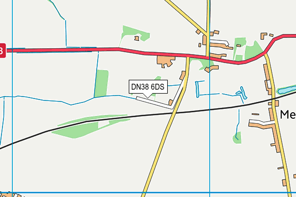 DN38 6DS map - OS VectorMap District (Ordnance Survey)