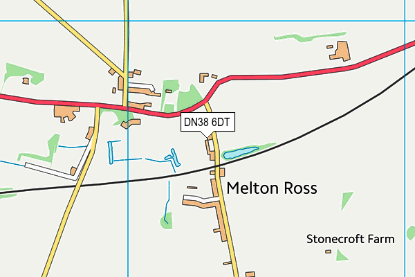 DN38 6DT map - OS VectorMap District (Ordnance Survey)