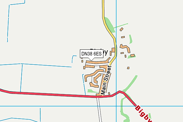 DN38 6ES map - OS VectorMap District (Ordnance Survey)