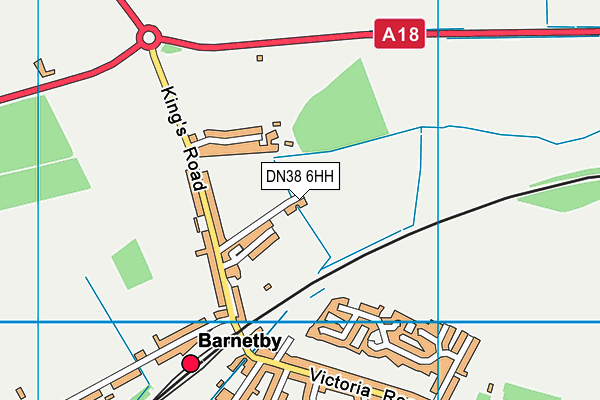 DN38 6HH map - OS VectorMap District (Ordnance Survey)