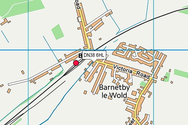 DN38 6HL map - OS VectorMap District (Ordnance Survey)