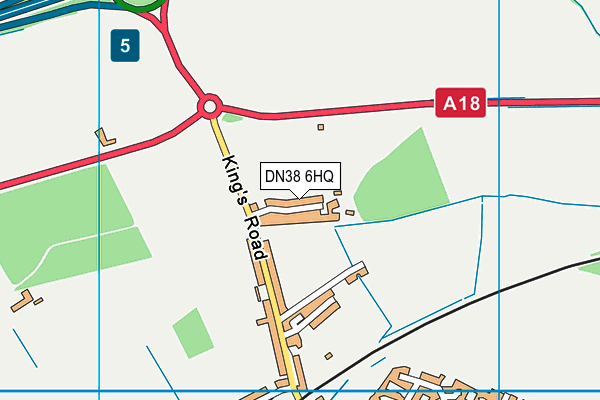 DN38 6HQ map - OS VectorMap District (Ordnance Survey)