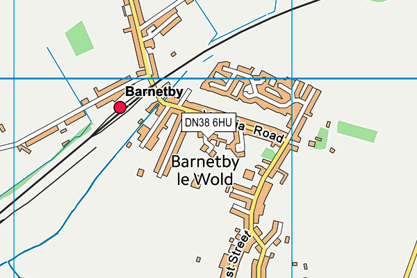 DN38 6HU map - OS VectorMap District (Ordnance Survey)