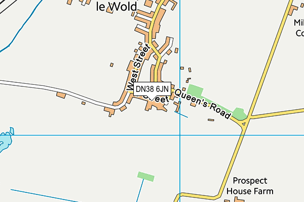 DN38 6JN map - OS VectorMap District (Ordnance Survey)