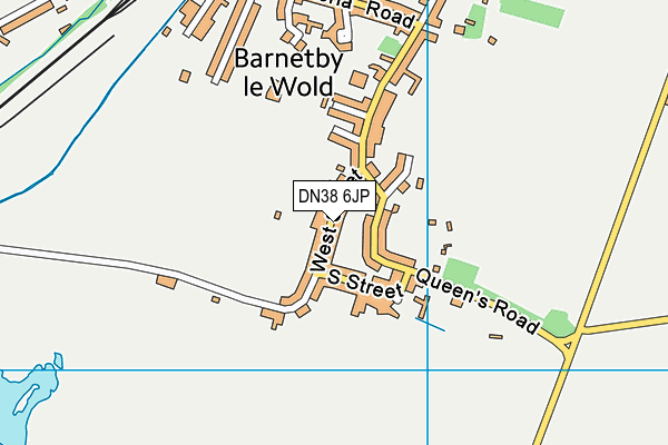 DN38 6JP map - OS VectorMap District (Ordnance Survey)
