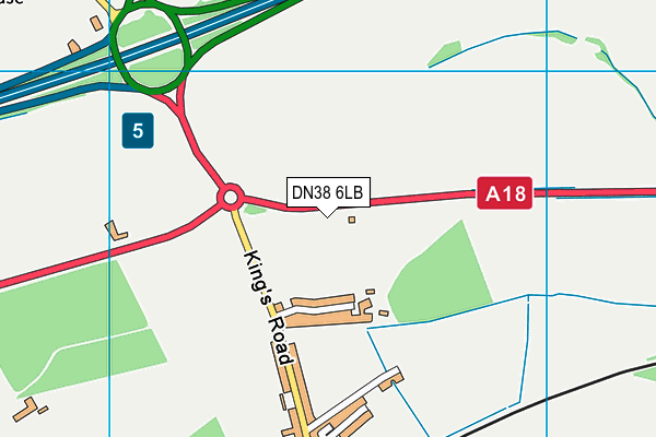 DN38 6LB map - OS VectorMap District (Ordnance Survey)