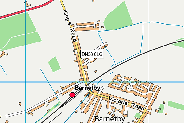DN38 6LG map - OS VectorMap District (Ordnance Survey)