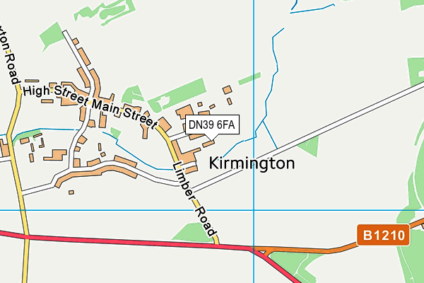 DN39 6FA map - OS VectorMap District (Ordnance Survey)