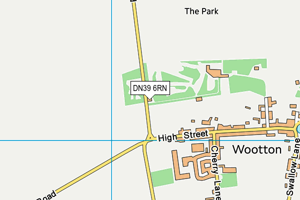 DN39 6RN map - OS VectorMap District (Ordnance Survey)