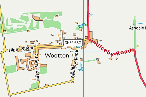 Wootton St Andrew's CofE Primary School map (DN39 6SG) - OS VectorMap District (Ordnance Survey)
