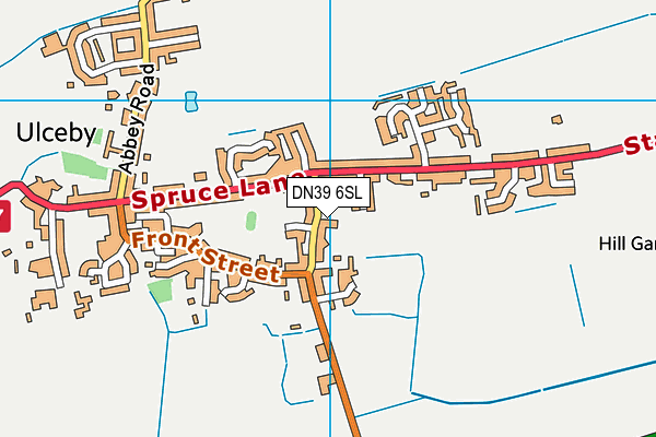 DN39 6SL map - OS VectorMap District (Ordnance Survey)