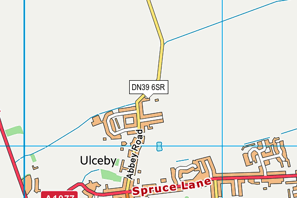 DN39 6SR map - OS VectorMap District (Ordnance Survey)