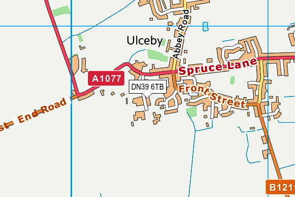 Ulceby St Nicholas Church of England Primary School map (DN39 6TB) - OS VectorMap District (Ordnance Survey)