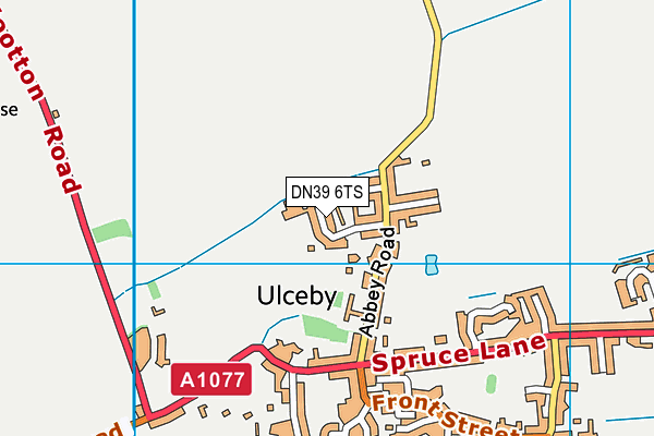 DN39 6TS map - OS VectorMap District (Ordnance Survey)