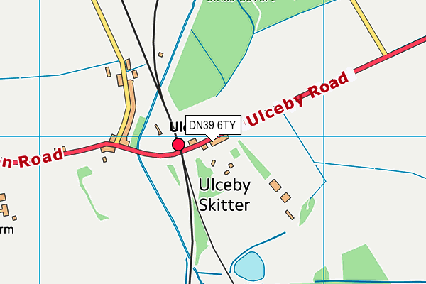 DN39 6TY map - OS VectorMap District (Ordnance Survey)