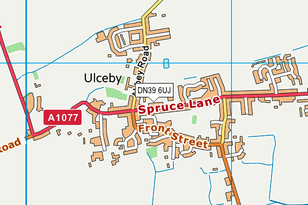 DN39 6UJ map - OS VectorMap District (Ordnance Survey)