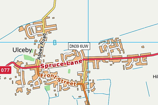 DN39 6UW map - OS VectorMap District (Ordnance Survey)