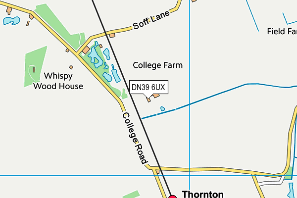 DN39 6UX map - OS VectorMap District (Ordnance Survey)