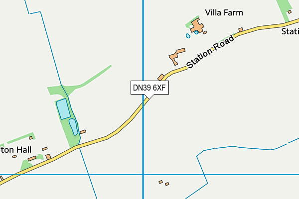 DN39 6XF map - OS VectorMap District (Ordnance Survey)