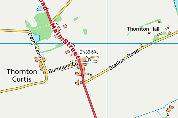 DN39 6XJ map - OS VectorMap District (Ordnance Survey)