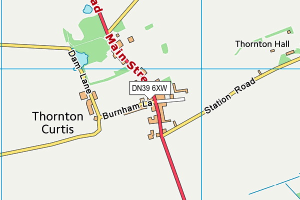 DN39 6XW map - OS VectorMap District (Ordnance Survey)