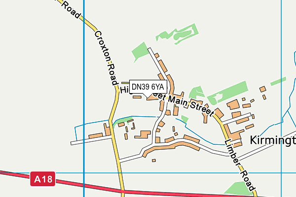 DN39 6YA map - OS VectorMap District (Ordnance Survey)