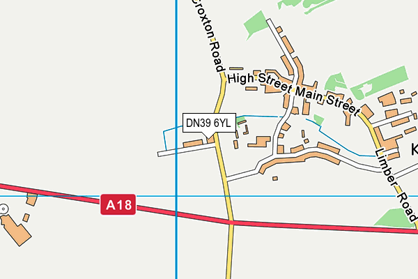 DN39 6YL map - OS VectorMap District (Ordnance Survey)