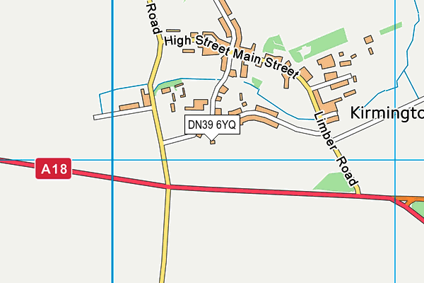 DN39 6YQ map - OS VectorMap District (Ordnance Survey)