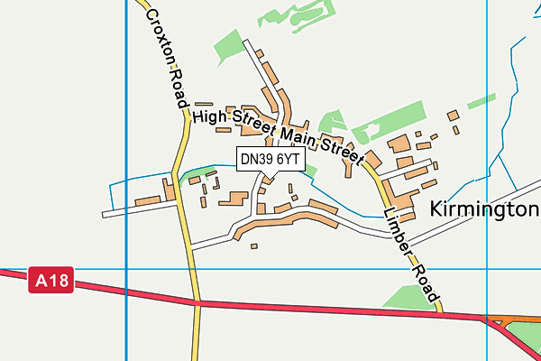 DN39 6YT map - OS VectorMap District (Ordnance Survey)