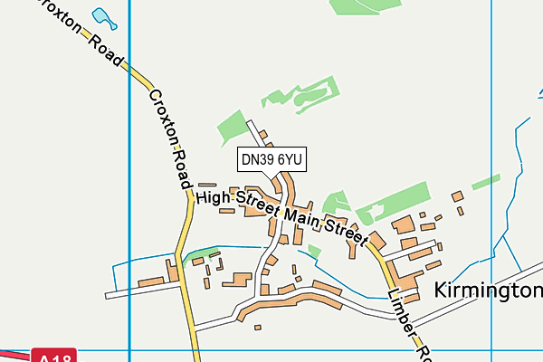 DN39 6YU map - OS VectorMap District (Ordnance Survey)