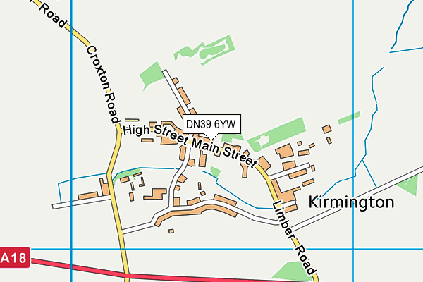 DN39 6YW map - OS VectorMap District (Ordnance Survey)