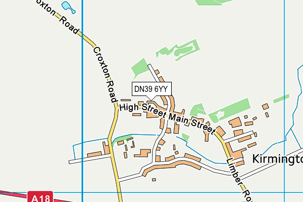 DN39 6YY map - OS VectorMap District (Ordnance Survey)