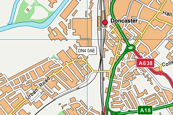 DN4 0AE map - OS VectorMap District (Ordnance Survey)