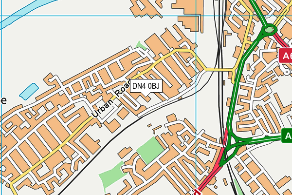 DN4 0BJ map - OS VectorMap District (Ordnance Survey)