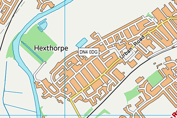 DN4 0DG map - OS VectorMap District (Ordnance Survey)
