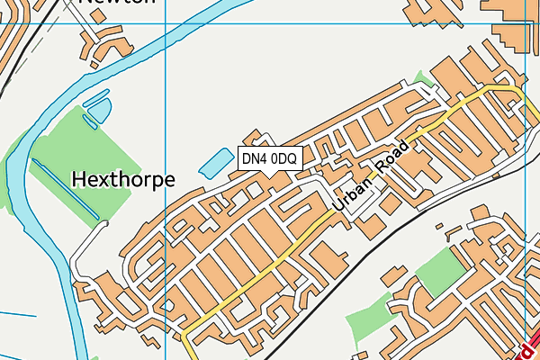 DN4 0DQ map - OS VectorMap District (Ordnance Survey)