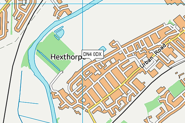 DN4 0DX map - OS VectorMap District (Ordnance Survey)