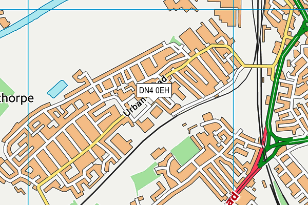 DN4 0EH map - OS VectorMap District (Ordnance Survey)