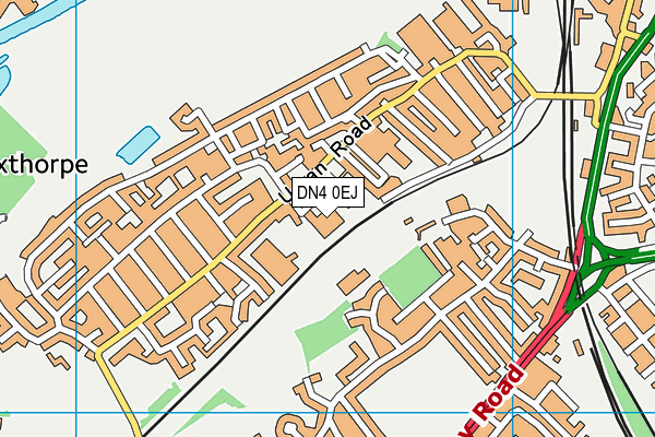 DN4 0EJ map - OS VectorMap District (Ordnance Survey)