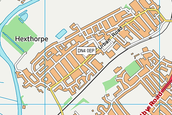 The Crossing map (DN4 0EP) - OS VectorMap District (Ordnance Survey)