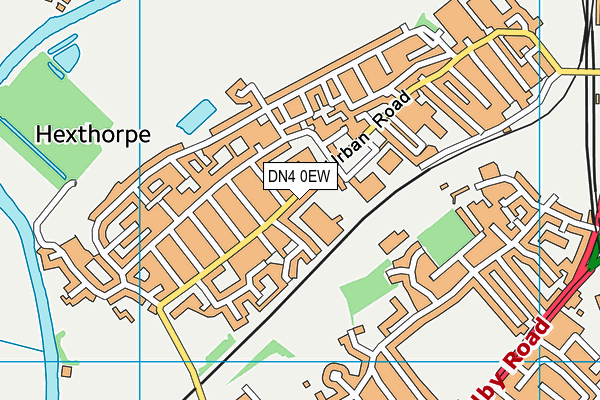 DN4 0EW map - OS VectorMap District (Ordnance Survey)