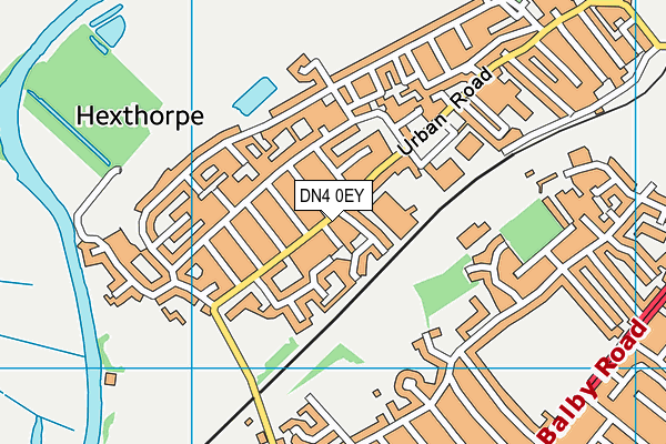 DN4 0EY map - OS VectorMap District (Ordnance Survey)