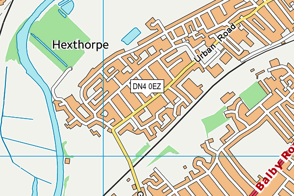 DN4 0EZ map - OS VectorMap District (Ordnance Survey)