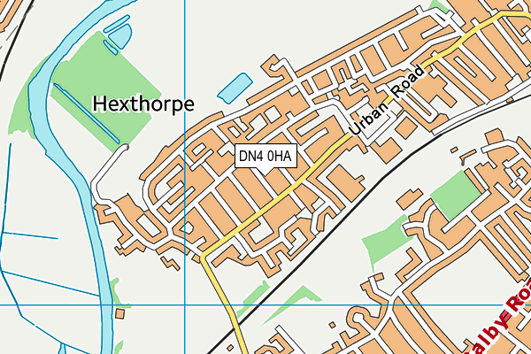 DN4 0HA map - OS VectorMap District (Ordnance Survey)