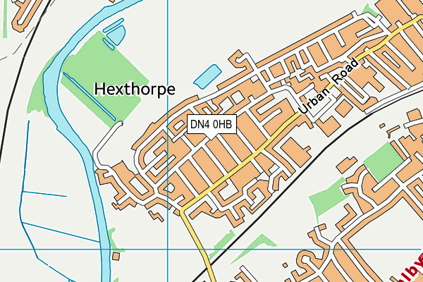 DN4 0HB map - OS VectorMap District (Ordnance Survey)