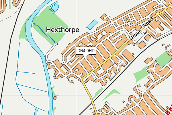 DN4 0HD map - OS VectorMap District (Ordnance Survey)
