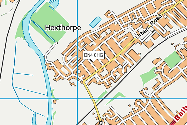 DN4 0HG map - OS VectorMap District (Ordnance Survey)