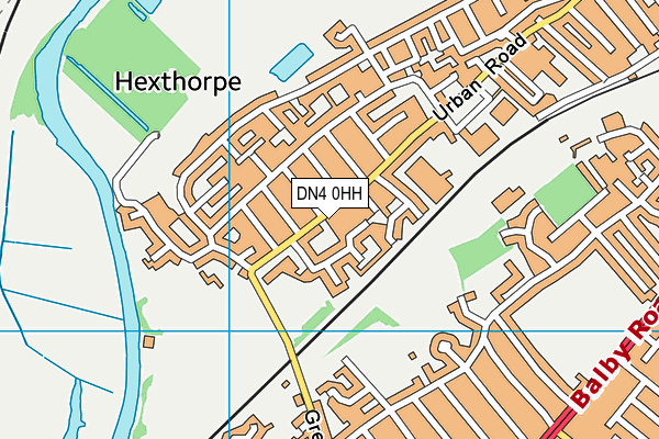 C & R Health & Fitness (Closed) map (DN4 0HH) - OS VectorMap District (Ordnance Survey)